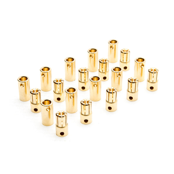 Gold Bullet Connector Set, 6.5mm (10)