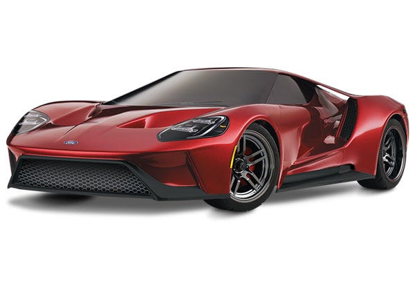 83056-4_BLK OR RED Ford GT": 1/10 Scale AWD Supercar with TQi Traxxas Link Enabled 2.4GHz Radio System & Traxxas Stability Management (TSM)