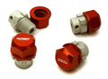 Billet Machined 17mm Wheel Hex (4) +6mm Offset for T-Maxx, 1/10 Revo & Summit C28222RED