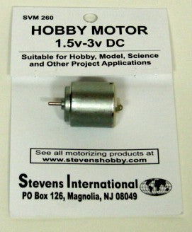1.5V to 3v Small Electric Motor (Round Can) (for Slower RPMs)