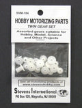 Assorted Plastic Twin Gear Set (1.9mm ID) (20pcs)