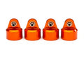 Shock caps, aluminum (orange-anodized), GT-Maxx shocks (4)