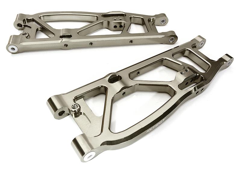 Billet Machined Rear Lower Suspension Arm for Arrma 1/8 Kraton 6S BLX C28732GREY