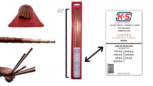 Copper Telescoping Tubing 1/16-1/4