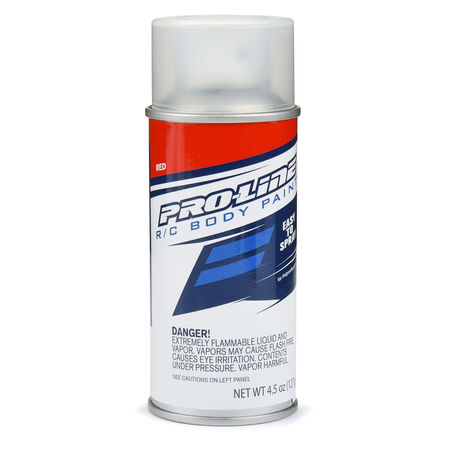 Pro-Line RC Body Spray Paint - Red Spray cans are the easiest way to get a custom color onto your clear RC body. Whether it be a one-color wonder or a multicolor masterpiece, Pro-Line has you covered!