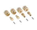 Alloy Machined Brass Wheel Hex Adapters 9.5mm Thick for Axial 1/24 SCX24 Crawler C30637