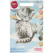Hang on Kitty Paint by Number (14"x11")