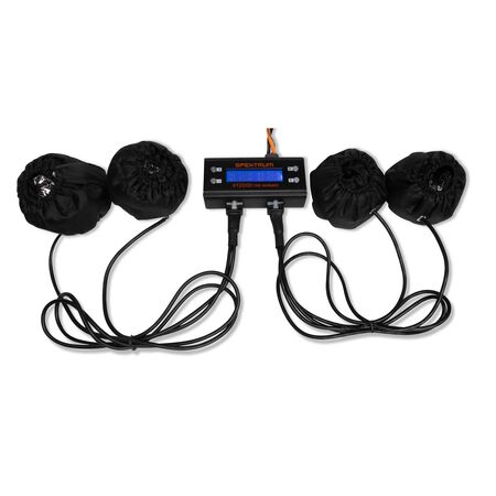 XT2000 Tire Warmer The Spektrum Tire Warmer System is a must have for serious 1/10, 1/8 racers and Drag Racers looking for a competitive edge. Featuring full coverage tire wraps inspired by F1 racing that keep your tires at a race ready temperature betwee