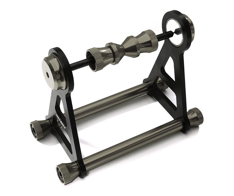 Magnetic Type Tire Balancer for RC (5mm Shaft Size, Tire 148mm O.D. Max) C28558GREY