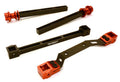 Ext Rear Body Mount & Post Set, Red: ST 4x4