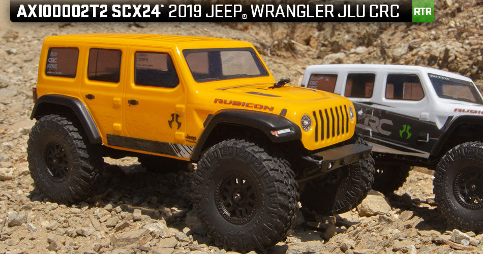 SCX24 2019 Jeep Wrangler JLU CRC 1/24 4WD-RTR YEL (PARTIAL Shipping included in online price to the lower 48 states)