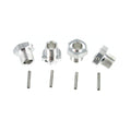 Aluminum 17mm Wheel Hex w/ Pin (4pcs ea.)(Silver)