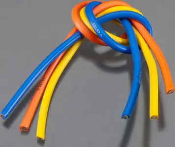 TQ Wire 1104 10 Gauge Wire 1' 3-Wire Kit Blue/Yellow/Orange