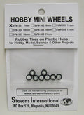 7mm Rubber Tires on Plastic Hubs (8)
