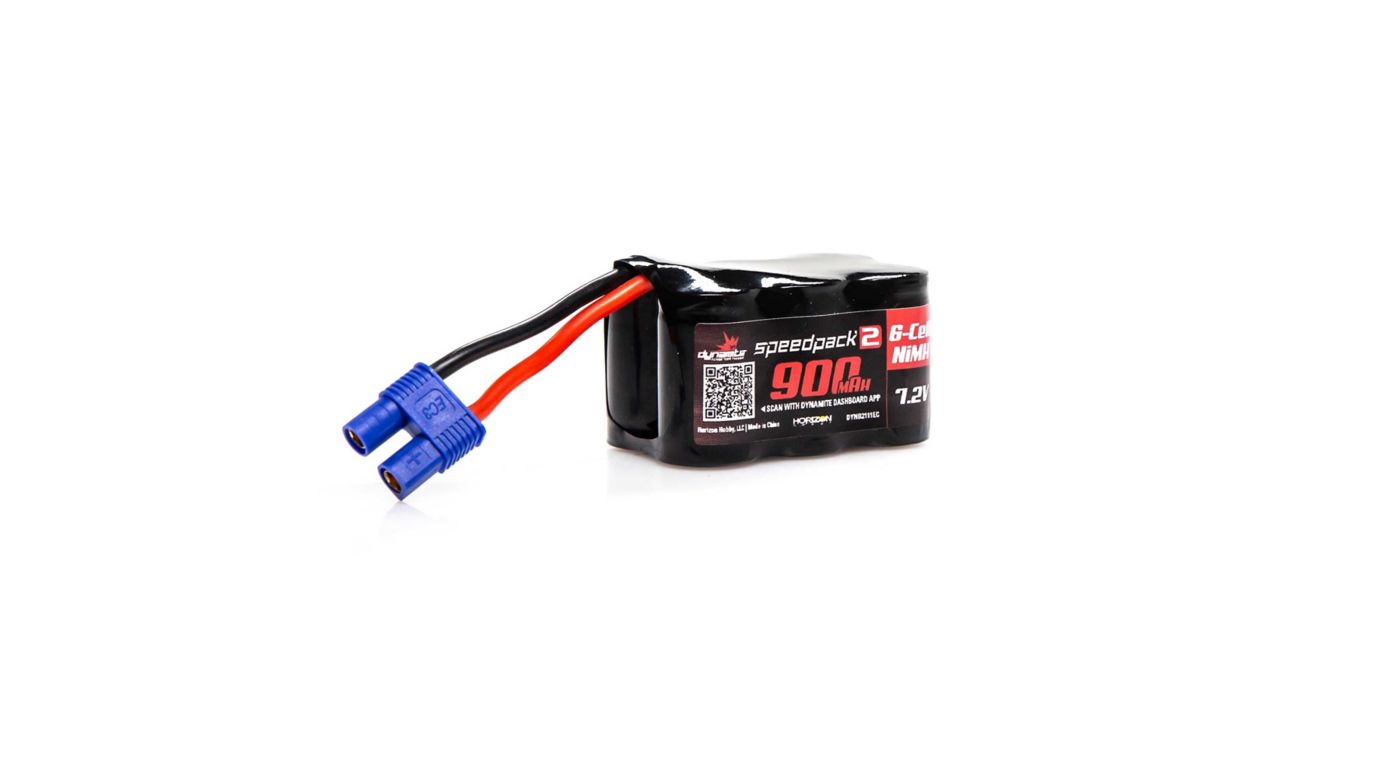 SPEEDPACK2 7.2V 900MAH 6 CELL NiMh, 3+3 EC3