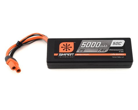 5000mAh 2S 7.4V 50C Smart LiPo Hardcase; IC5