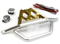 BILLET MACHINED FRONT BUMPER SET W/ LED LIGHTS FOR AXIAL 1/10 YETI ROCK RACER C26043BRONZE