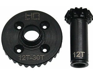 30/12T Steel Helical Diff Ring/Pinion Front Gear Set, for GROM
