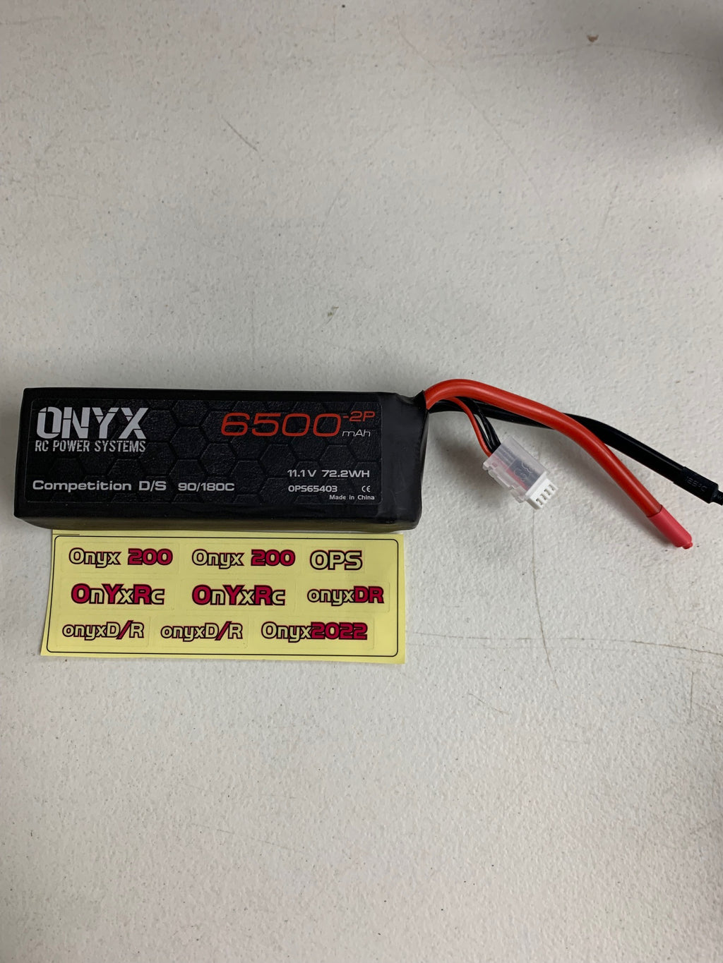 ONX3S6500  11.1  6500 (72.2WH)   (2P 90/180)      137MM X 45MM X 40MM