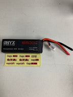 ONX3S6500  11.1  6500 (72.2WH)   (2P 90/180)      137MM X 45MM X 40MM