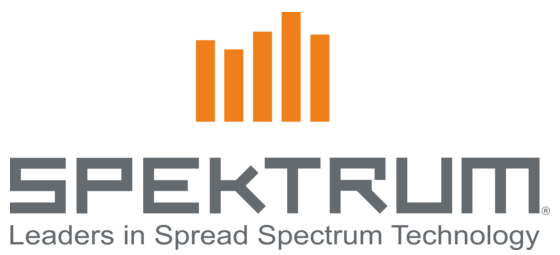 Spektrum logo with orange bars and gray text on a white background