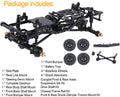 Complete Alloy Conversion Kit w/ 133 Wheelbase for Axial 1/24 SCX24 C10 Crawler C31237BLACK