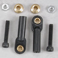 2161 Swivel Ball Link w/Hrdwr Black 4-40 (2)