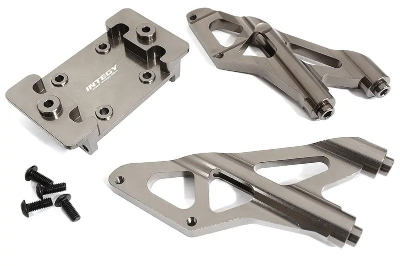 Billet Machined Wing Mount for Arrma 1/5 Kraton 4X4 8S BLX Speed Monster C30197GREY