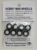 17mm Rubber Tires on Plastic Hubs (8)
