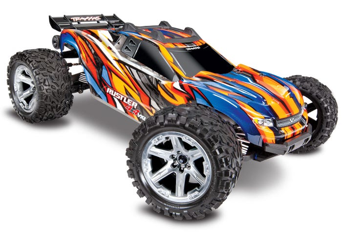 Rustler 4X4 VXL: 1/10 Scale Stadium Truck with TQi Traxxas Link Enabled 2.4GHz Radio System & Traxxas Stability Management (TSM) (Online price includes ground shipping to the lower 48 states)