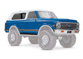 Body, Chevrolet Blazer (1972), complete (blue) (includes grille, side mirrors, door handles, windshield wipers, front & rear bumpers, decals)