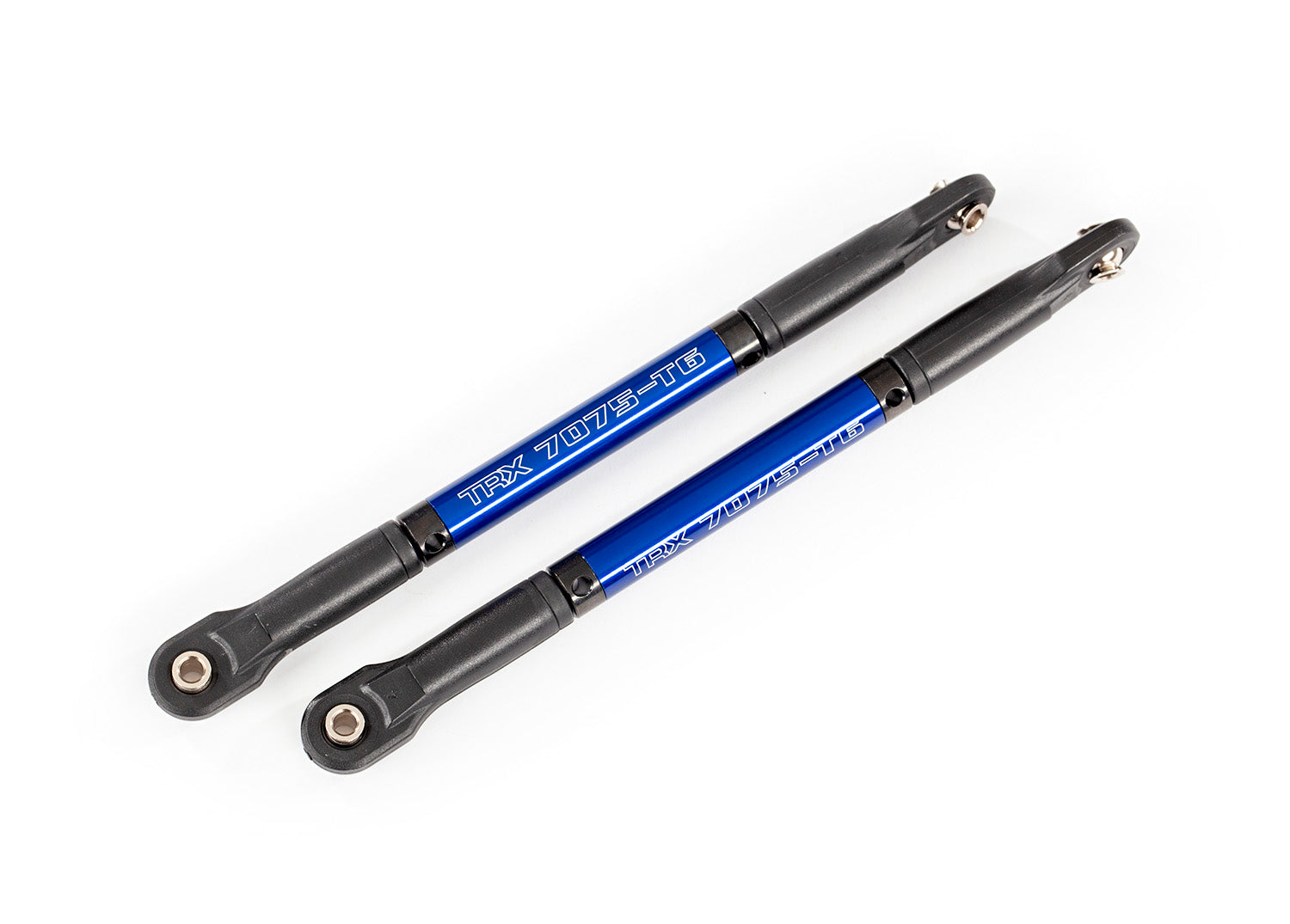 Push rods, aluminum (blue-anodized), heavy duty (2) (assembled with rod ends and threaded inserts)