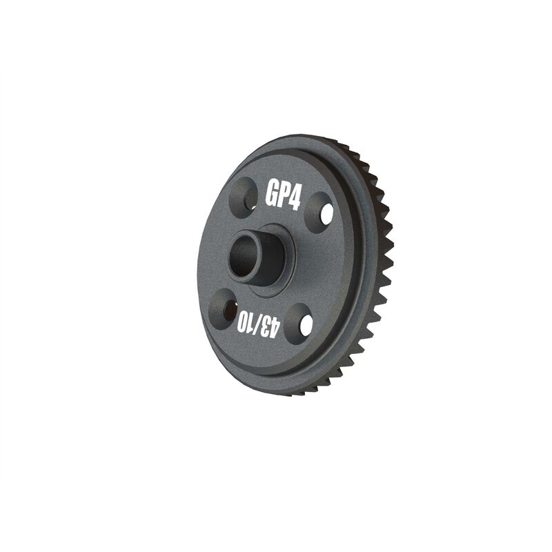 Main Diff Gear 43T Spiral 29mm Diff Case GP4 5mm(GRD SHIP INC)