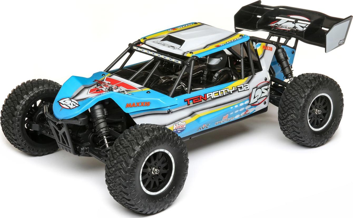 TENACITY Desert Buggy, AVC, Blue/Ylw: 1/10 4WD RTR