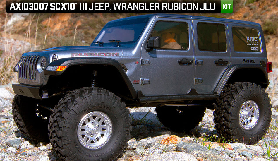 SCX10 III Jeep JLU Wrangler w/Portals 1/10th KIT includes shipping lower 48 +$10