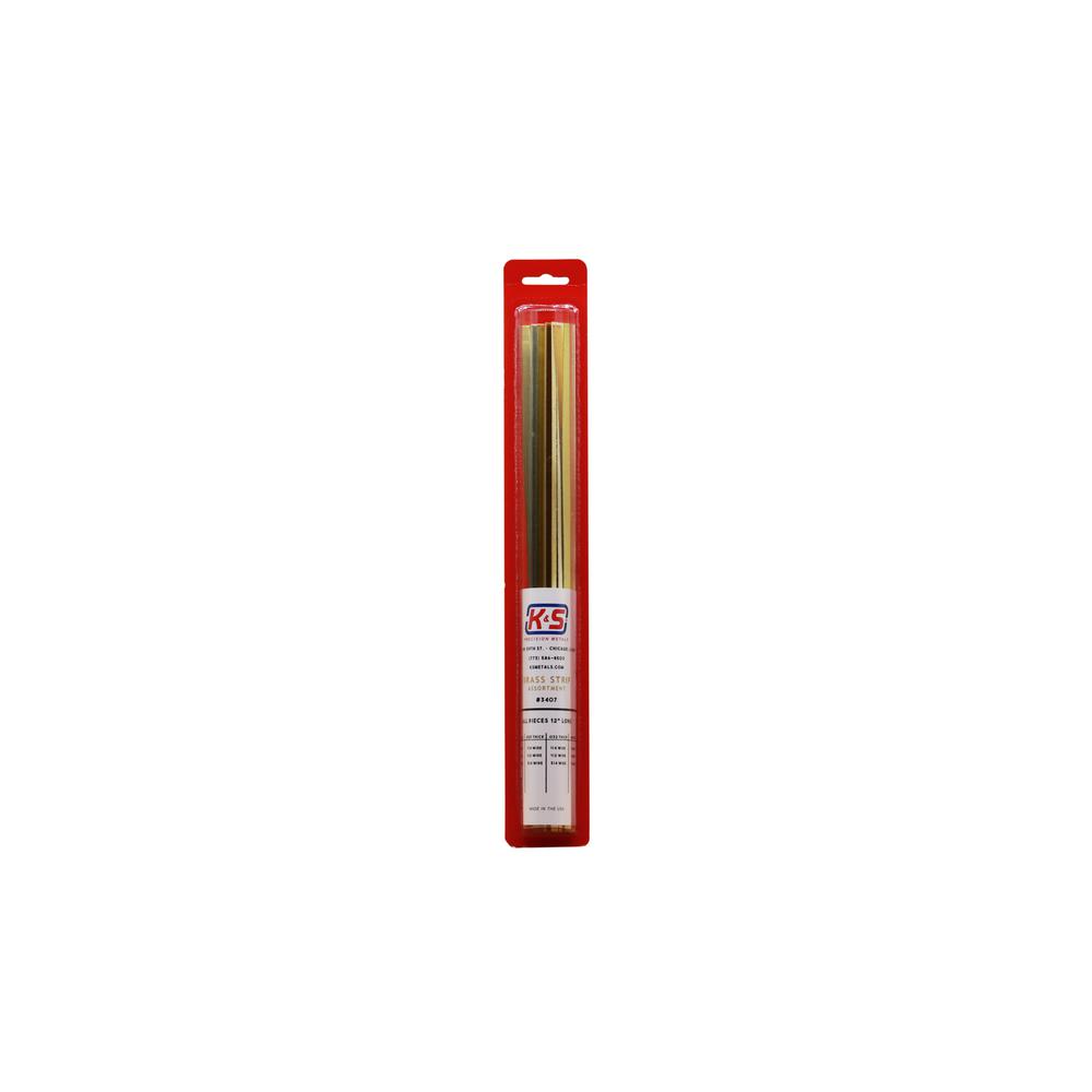(Brass Strips) .016/.025/.032/.064 Thick Contains: 1/4, 1/2, 3/4