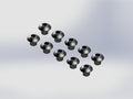 AR721303 Button Head Hex Machine Screw 3x3mm (10)