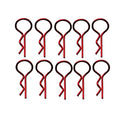 BENT MEDIUM BODY PINS RED (10)
