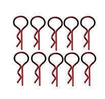 BENT MEDIUM BODY PINS RED (10)