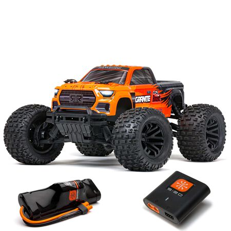 1/10 GRANITE 4X2 BOOST MEGA 550 Brushed Monster Truck RTR with Battery & Charger, Orange