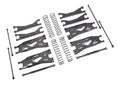 tra7895 - Suspension kit, X-Maxx® WideMaxx®, black (includes front & rear suspension arms, front toe links, driveshafts, shock springs) -