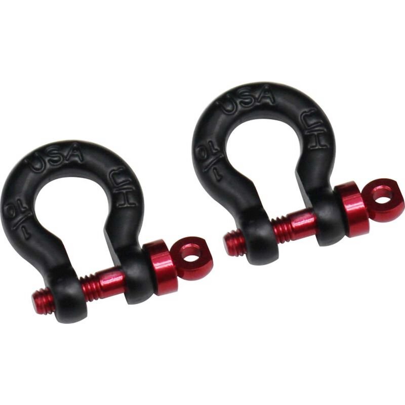 1/10 Scale Black Tow Shackle D-Rings Gen8