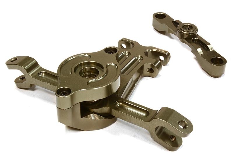 Billet Machined Steering Bell Crank for Traxxas 1/10 Scale Summit 4WD C26054GREY