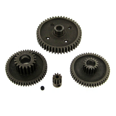 RS10 Steel Gear Set with 10T Pinion. (4 Gears) (1 Set needed for each axle)