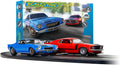 SCALEXTRIC AMERICAN POLICE CHASE - AMC VS DODGE 1:32 SLOT CAR RACE SET C1405T
