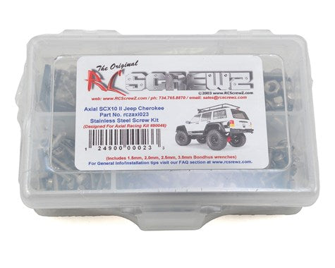 AXI023 Stainless Screw Kit SCX10 II Jeep Cherokee