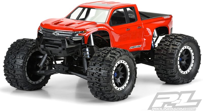 3507-17 | Pro-Line 1/5 Traxxas X-Maxx 2019 Chevy Silverado Z71 Trail Boss Pre-Cut Clear Body Shell(Grd Ship INC)
