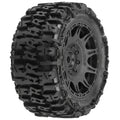 1/6 Trencher F/R 5.7” Tires Mounted 24mm Black Raid 8x48 Hex (2)