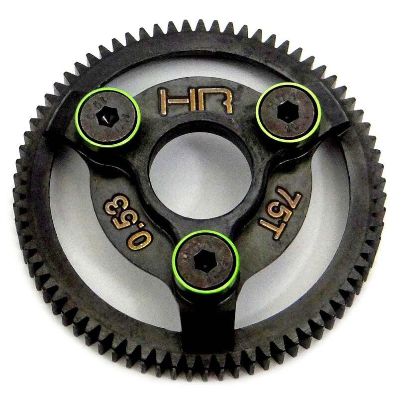 STE875 Tg Green Steel Spur Gear 48P 75T Slash