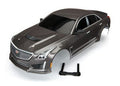 Body, Cadillac CTS-V, silver (painted, decals applied)
